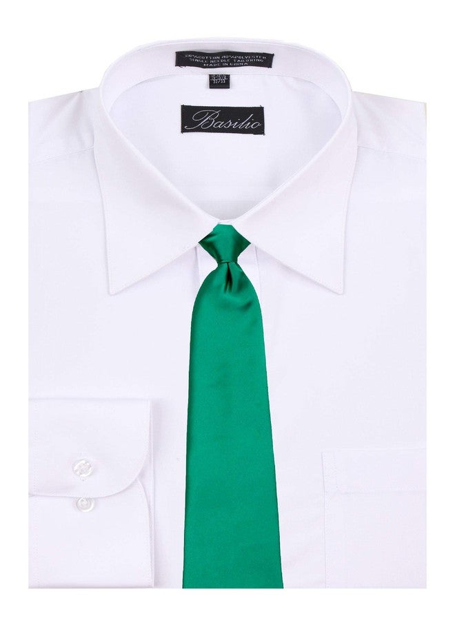 BUYYOURTIES CLIPON-ADF-2 - Mens Solid Color Clip On Easy to Remove Clip Necktie Ties - Image 3